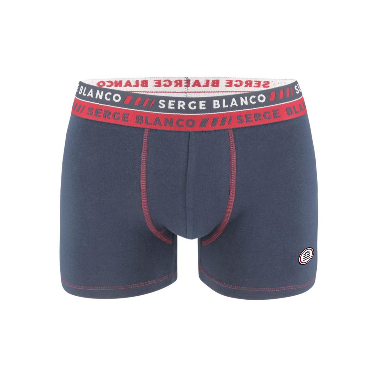 SERGE BLANCO Lot de 2 Boxers homme surpiqûres Class