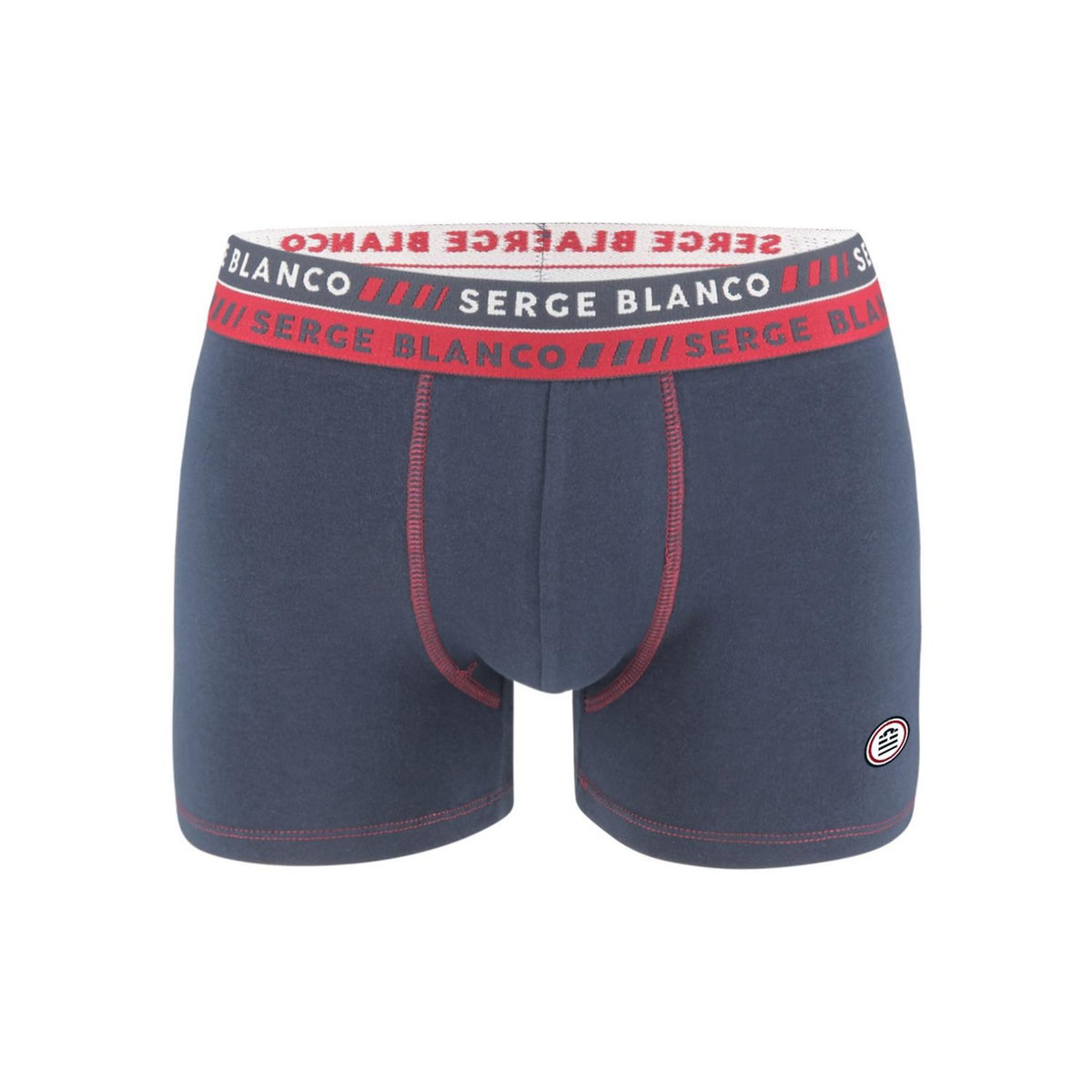 SERGE BLANCO Lot de 2 Boxers homme surpiqûres Class