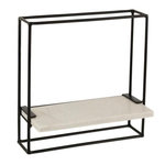 Paris Prix Étagère Murale  1 Plateau  35cm Noir & Blanc