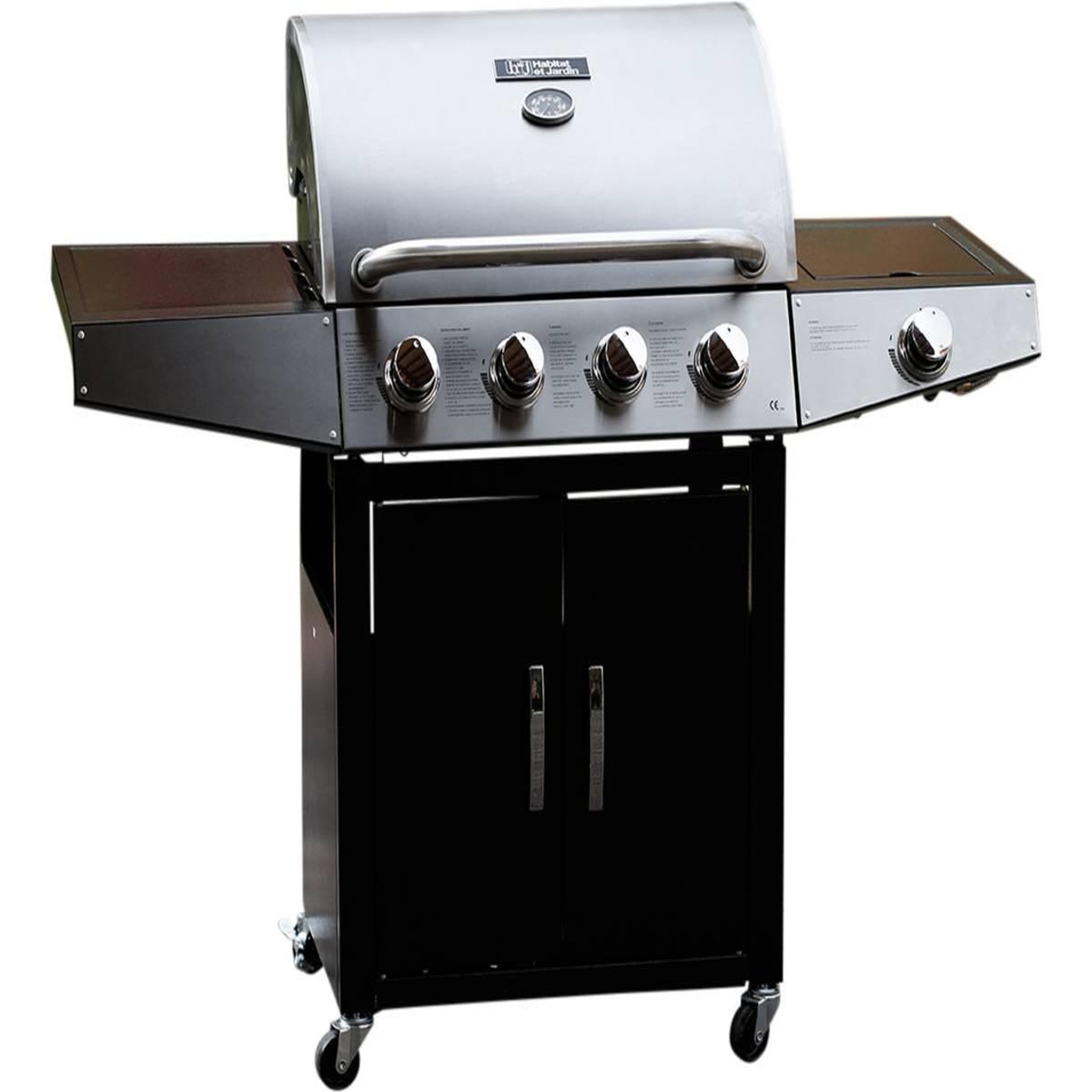 Habitat et Jardin Barbecue gaz  Party 5  - 5 Brûleurs dont 1 latéral - 15.2 kW