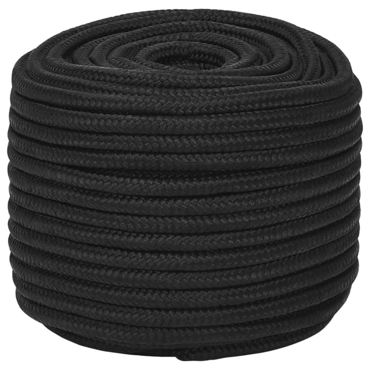 VIDAXL Corde de bateau Noir complet 14 mm 250 m polypropylene