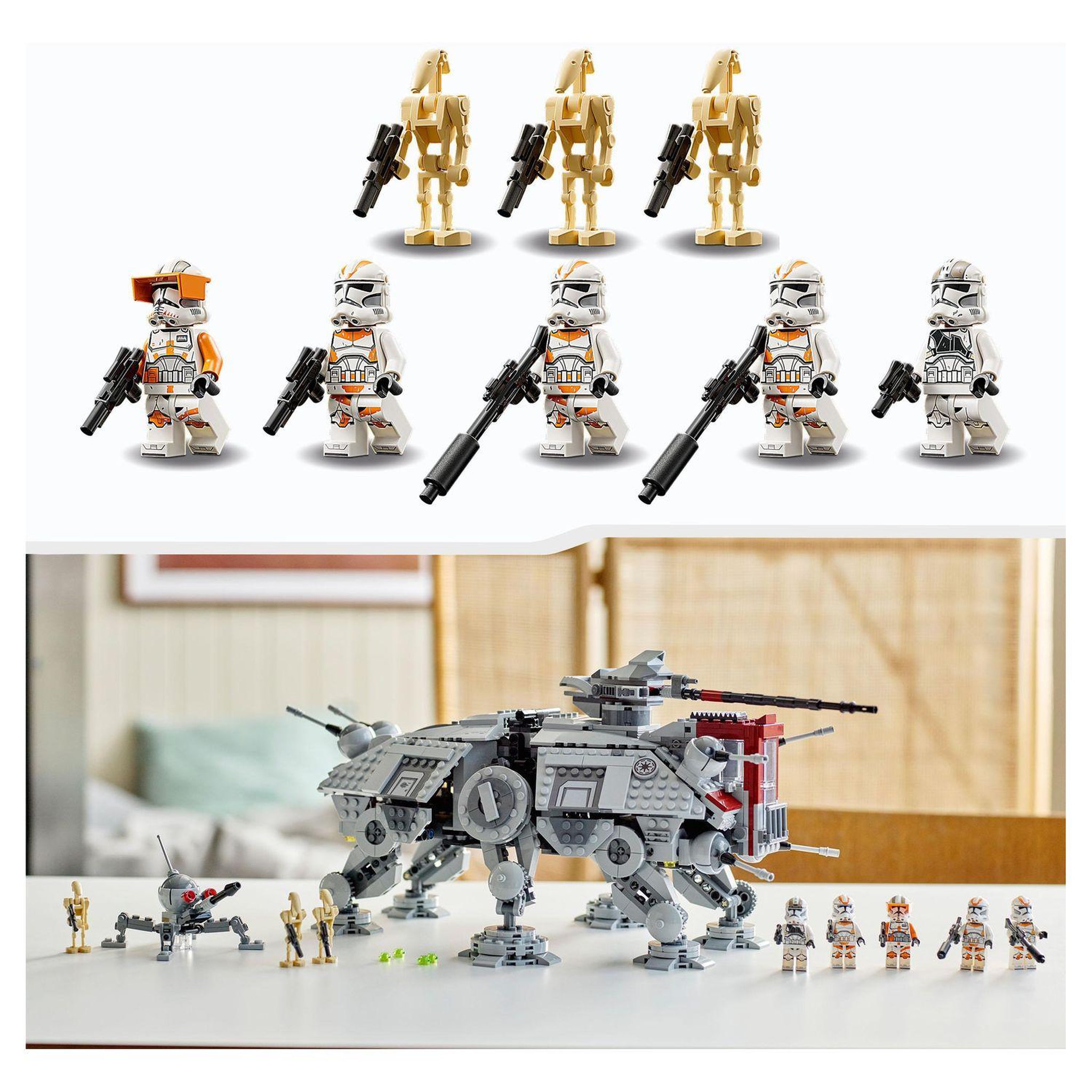 Voir la diapositive 7 : LEGO Star Wars 75337 Le marcheur AT-TE, Jouet avec 5 Minifigurines, La Revanche des Sith