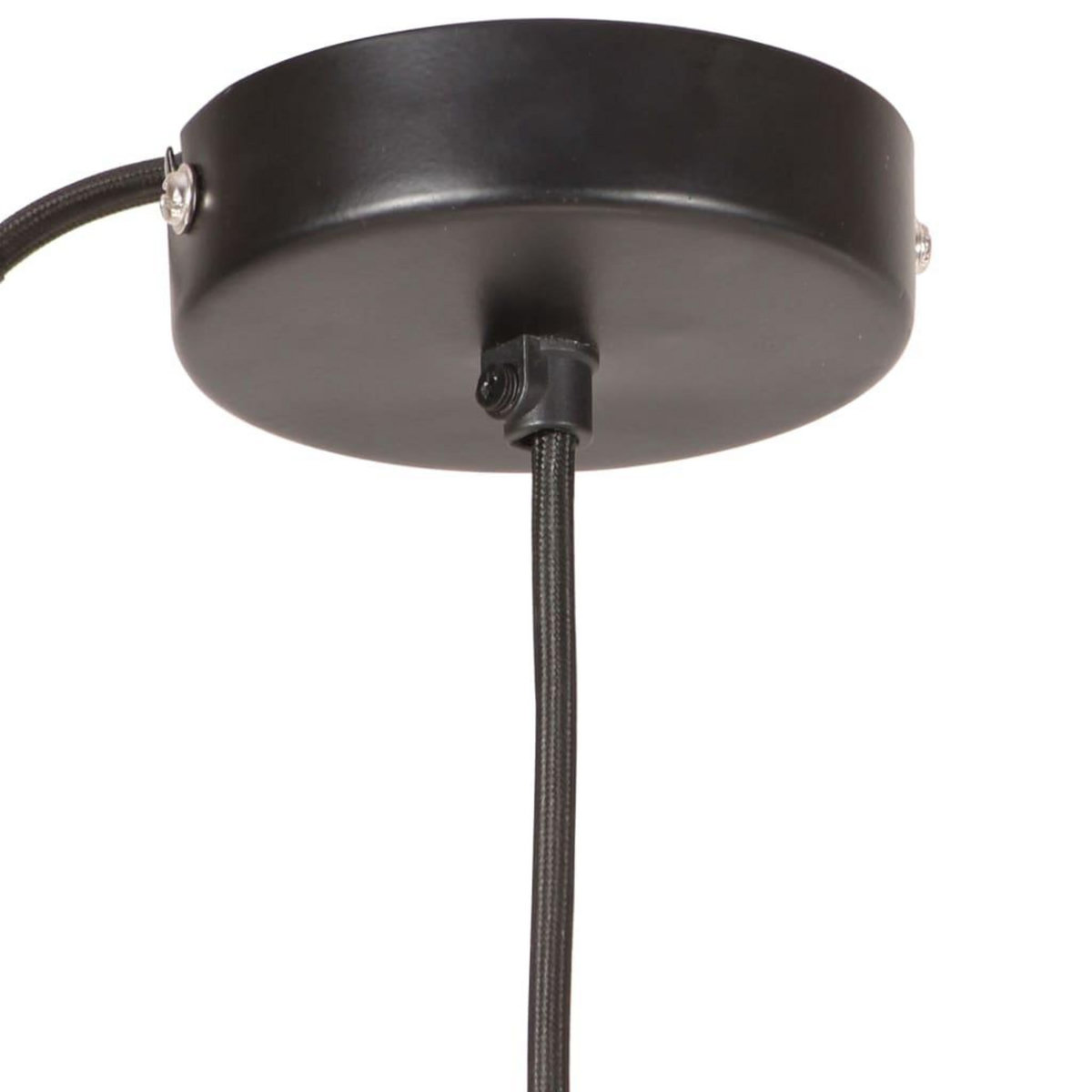 VIDAXL Lampe suspendue 25 W Noir Rond 17 cm E27