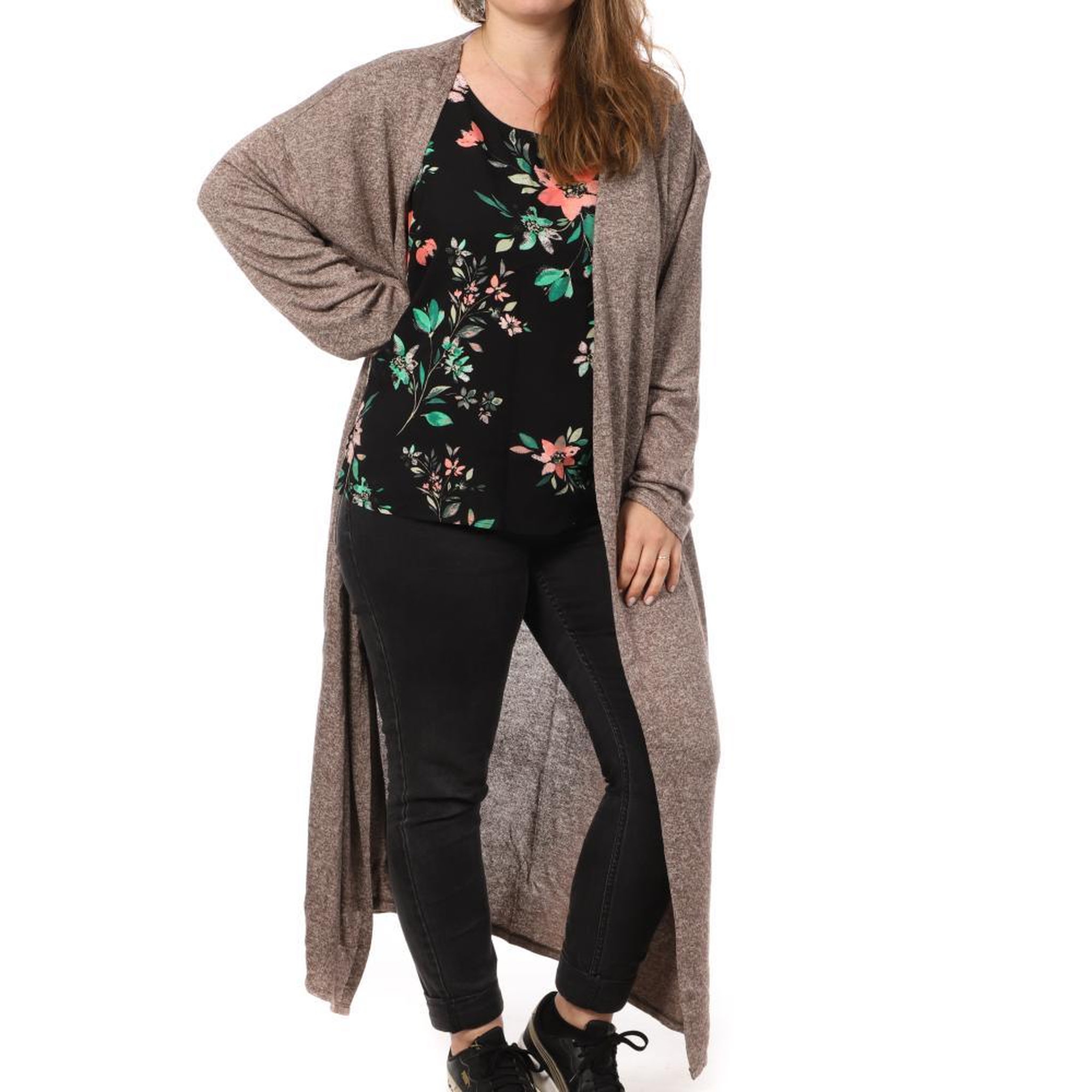 Voir la diapositive 1 : Vero Moda Gilet Marron Femme Vero Moda Open Calf
