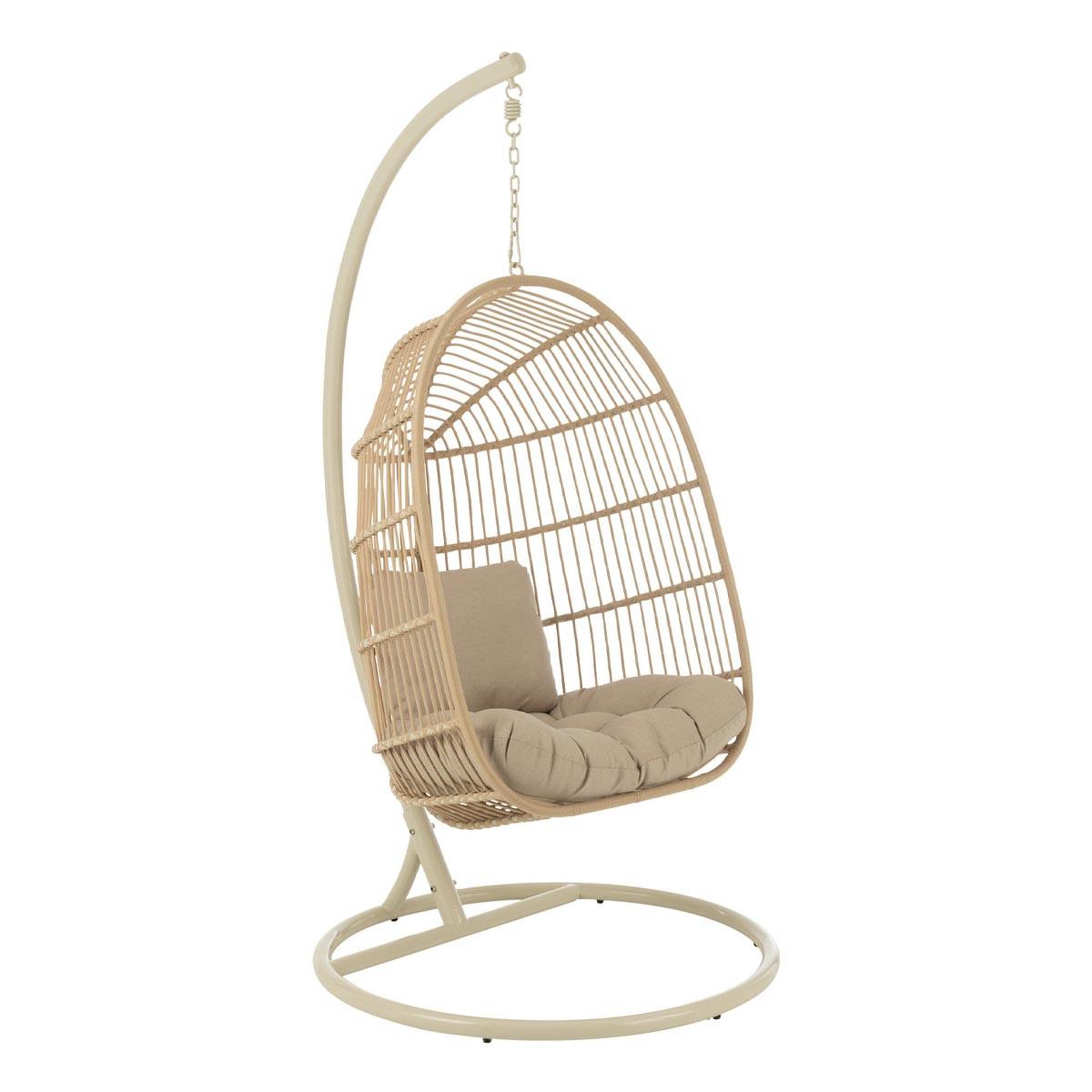 J-LINE Fauteuil suspendu design corde  egga  203cm beige