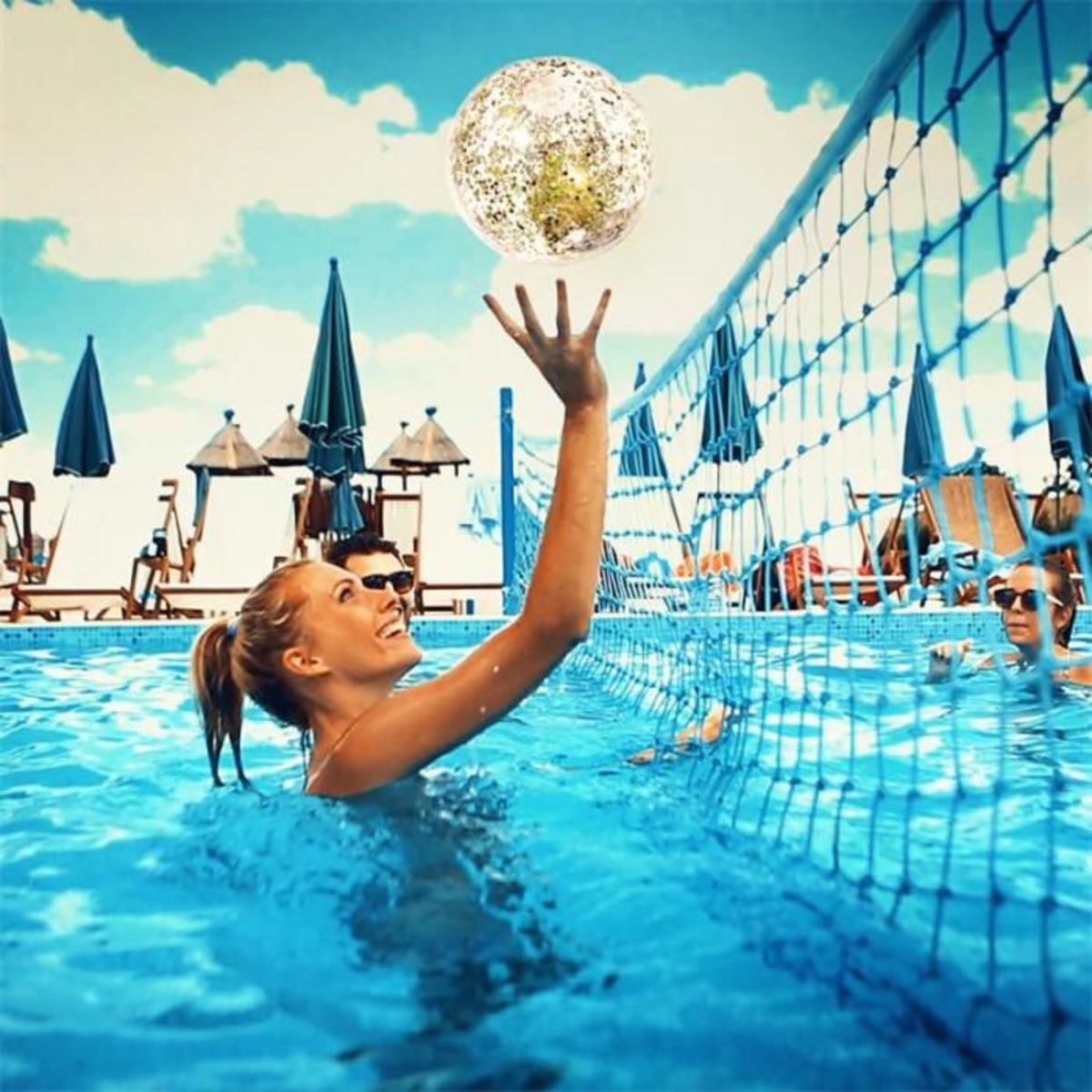 Paris Prix Ballon Gonflable  Paillettes  35cm Or