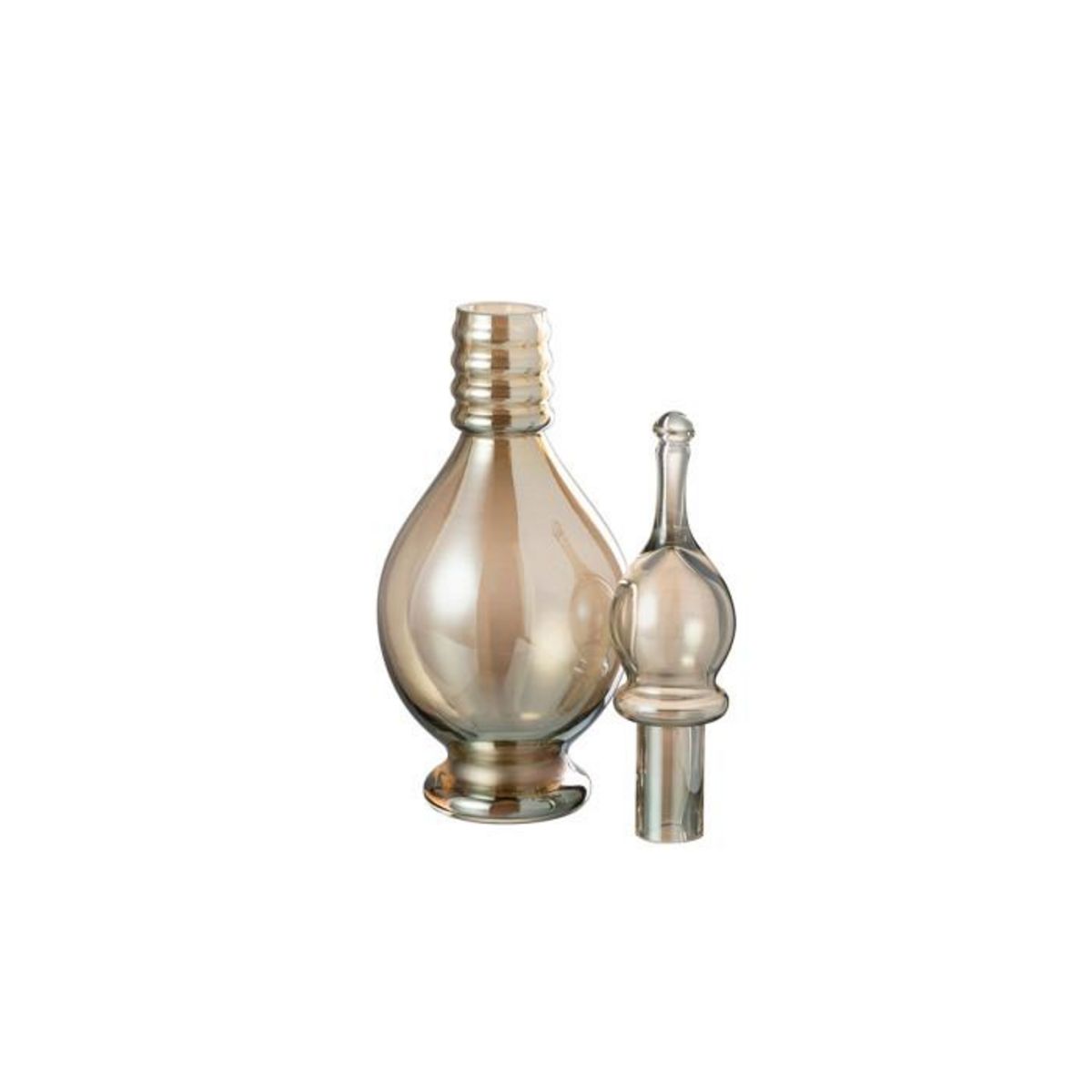 Paris Prix Vase Bouchon Fiole en Verre  Jo  40cm Beige