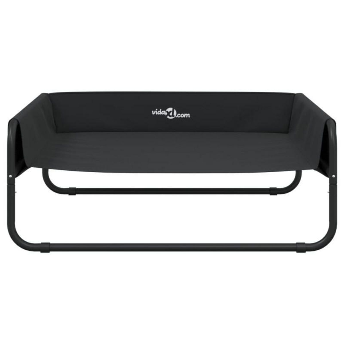 VIDAXL Lit surélevé pour chien anthracite tissu Oxford et acier