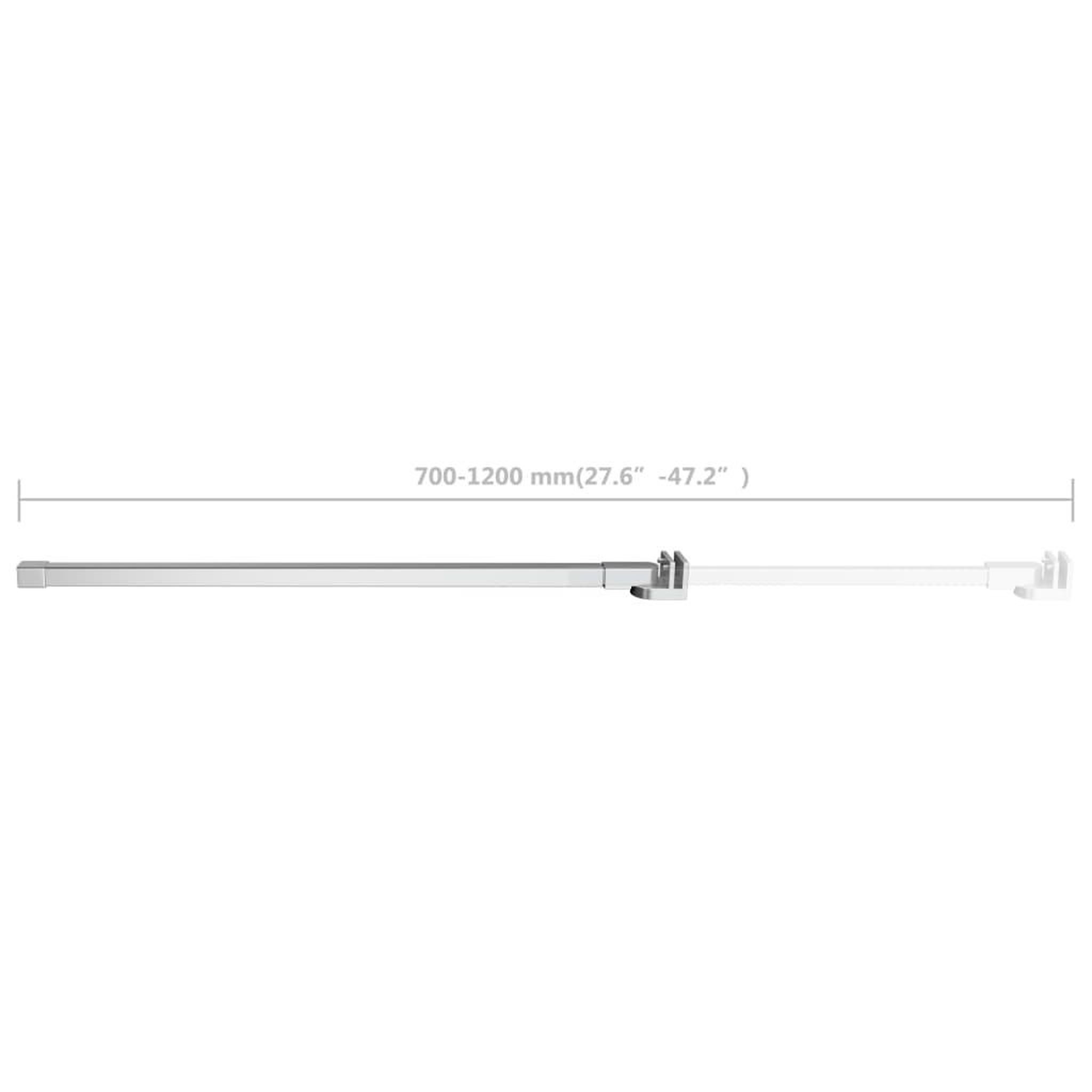 Voir la diapositive 6 : VIDAXL Bras de support pour enclos de bain acier inoxydable 70-120 cm