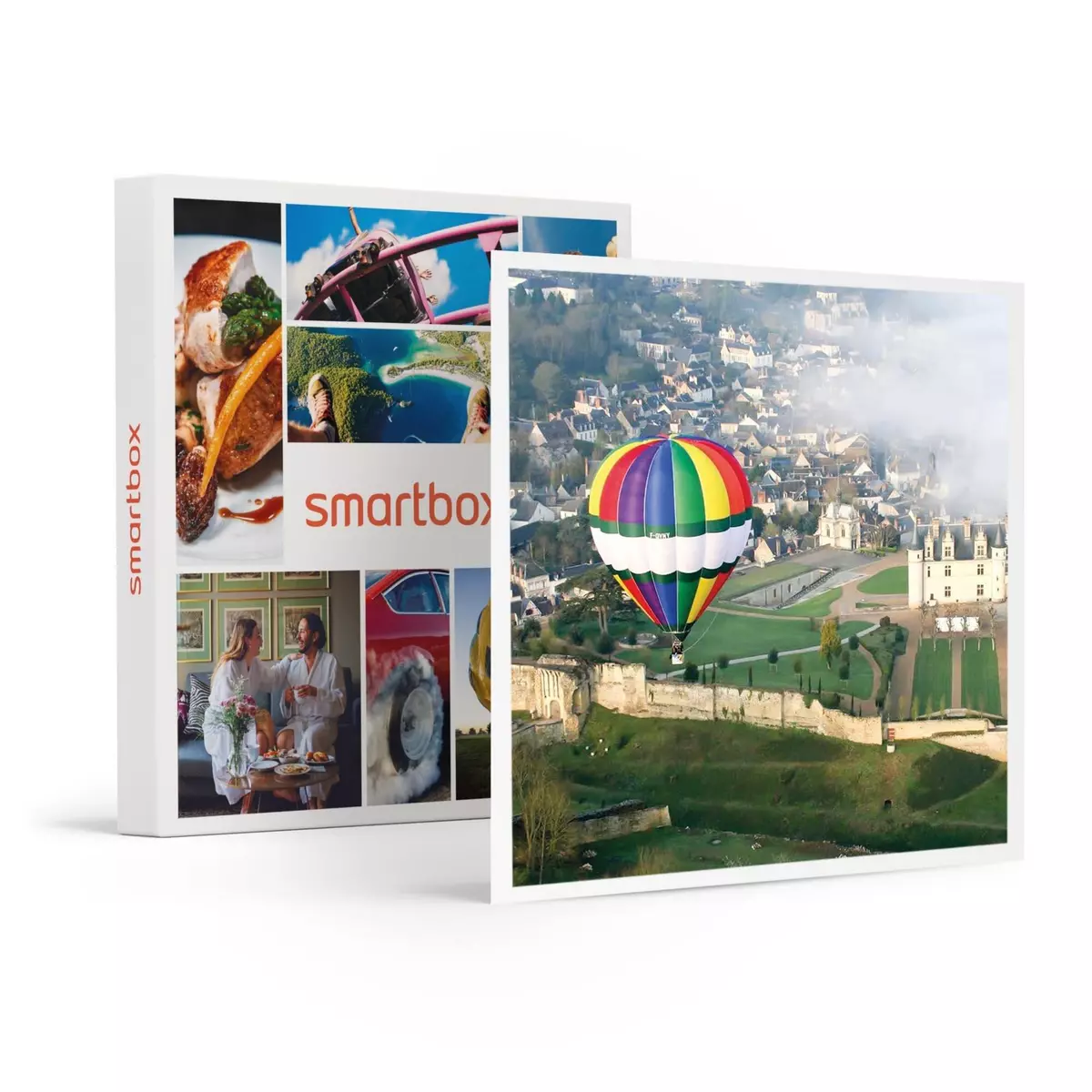 Smartbox Vol en montgolfière à Amboise avec visite d'une cave et dégustation de vin - Coffret Cadeau Sport & Aventure