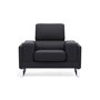 Voir la diapositive 2 : Paris Prix Fauteuil en Tissu  Ezekiel  104cm Noir
