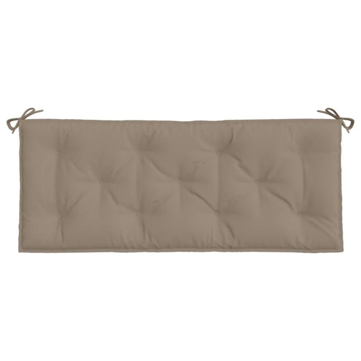 VIDAXL Coussin de banc de jardin taupe 120x50x7 cm tissu oxford