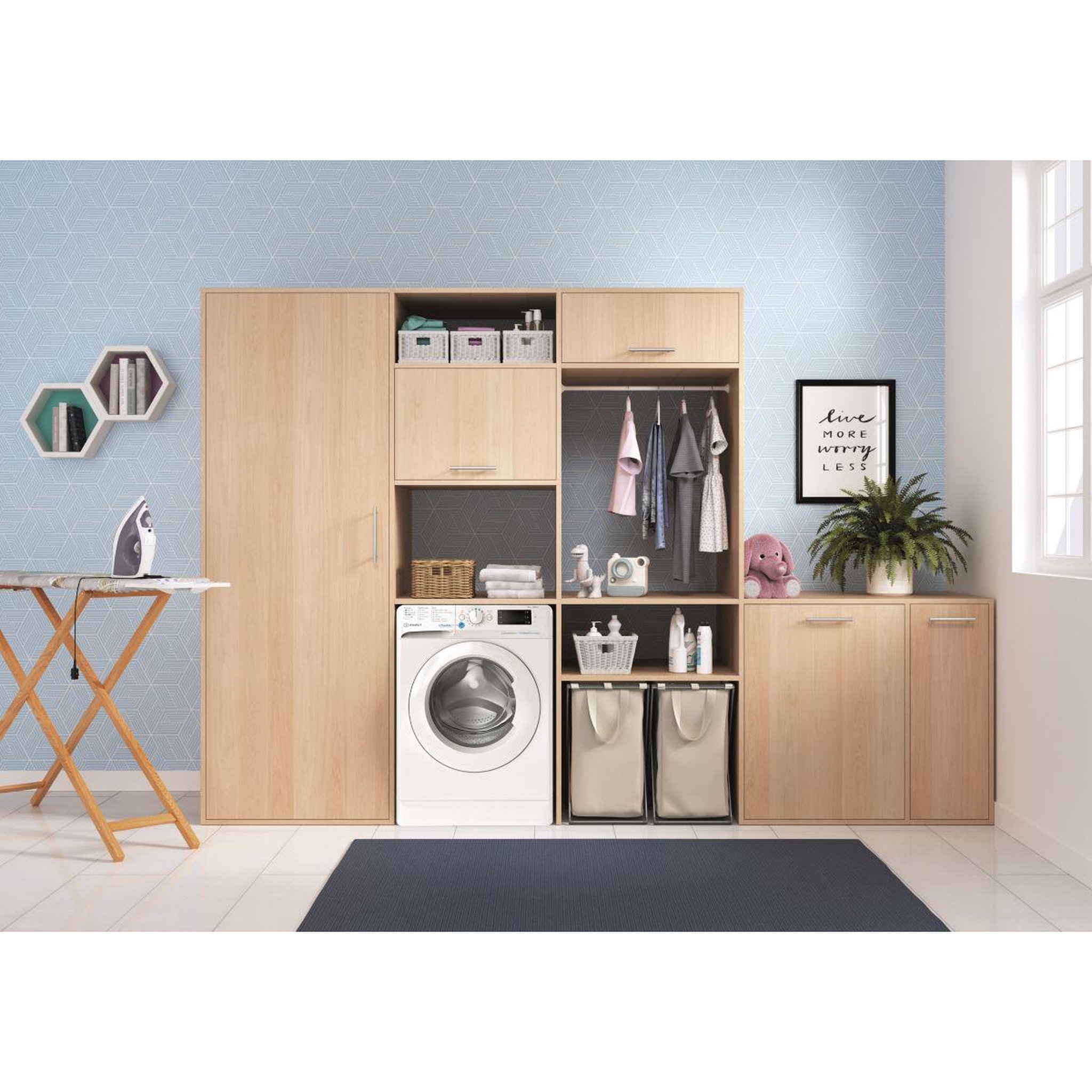 Voir la diapositive 2 : Indesit Lave linge hublot BWE91296XWVFR