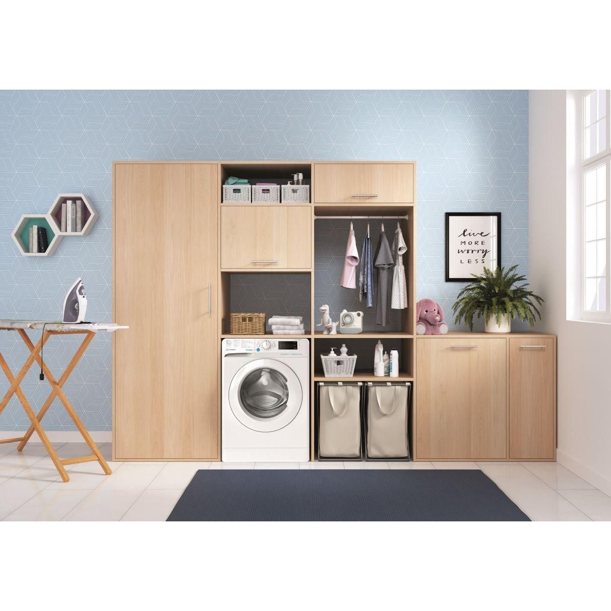 Indesit Lave linge hublot BWE91296XWVFR