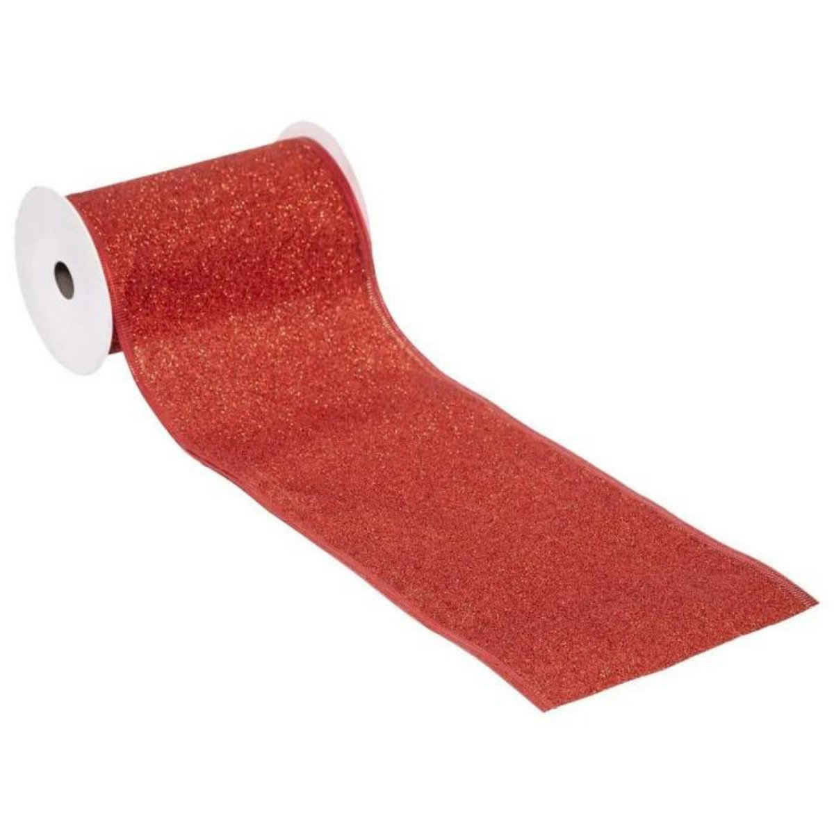 ATMOSPHERA Guirlande de Noël  Ruban  12x500cm Rouge