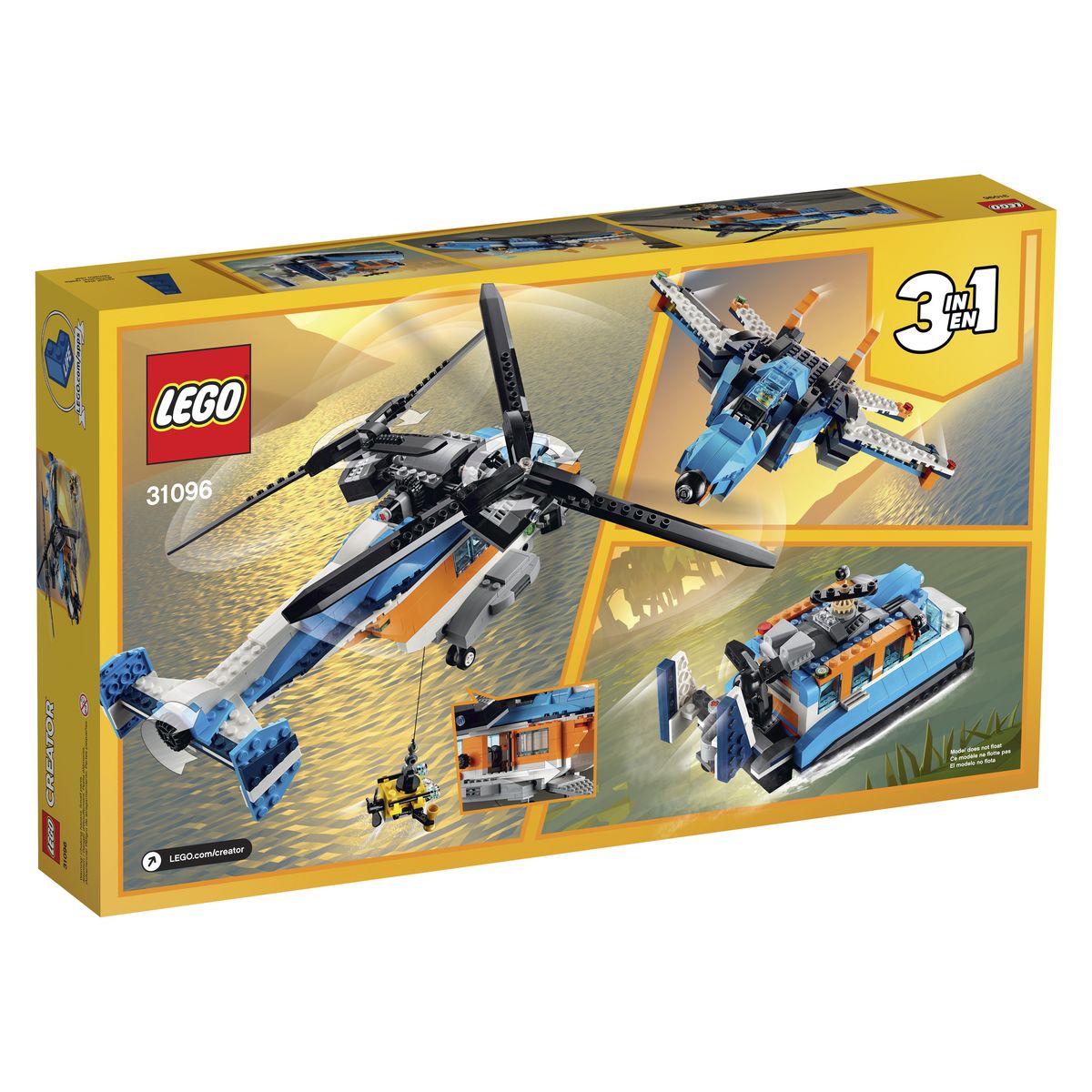 LEGO Creator 31096 - L'hélicoptère à double hélice