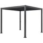 Voir la diapositive 2 : MARKET24 Pergola bioclimatique GAYA - Structure en aluminium et en acier - 290x290xH240 cm - Gris