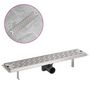 Voir la diapositive 2 : VIDAXL Drain de douche lineaire 730 x 140 mm acier inoxydable