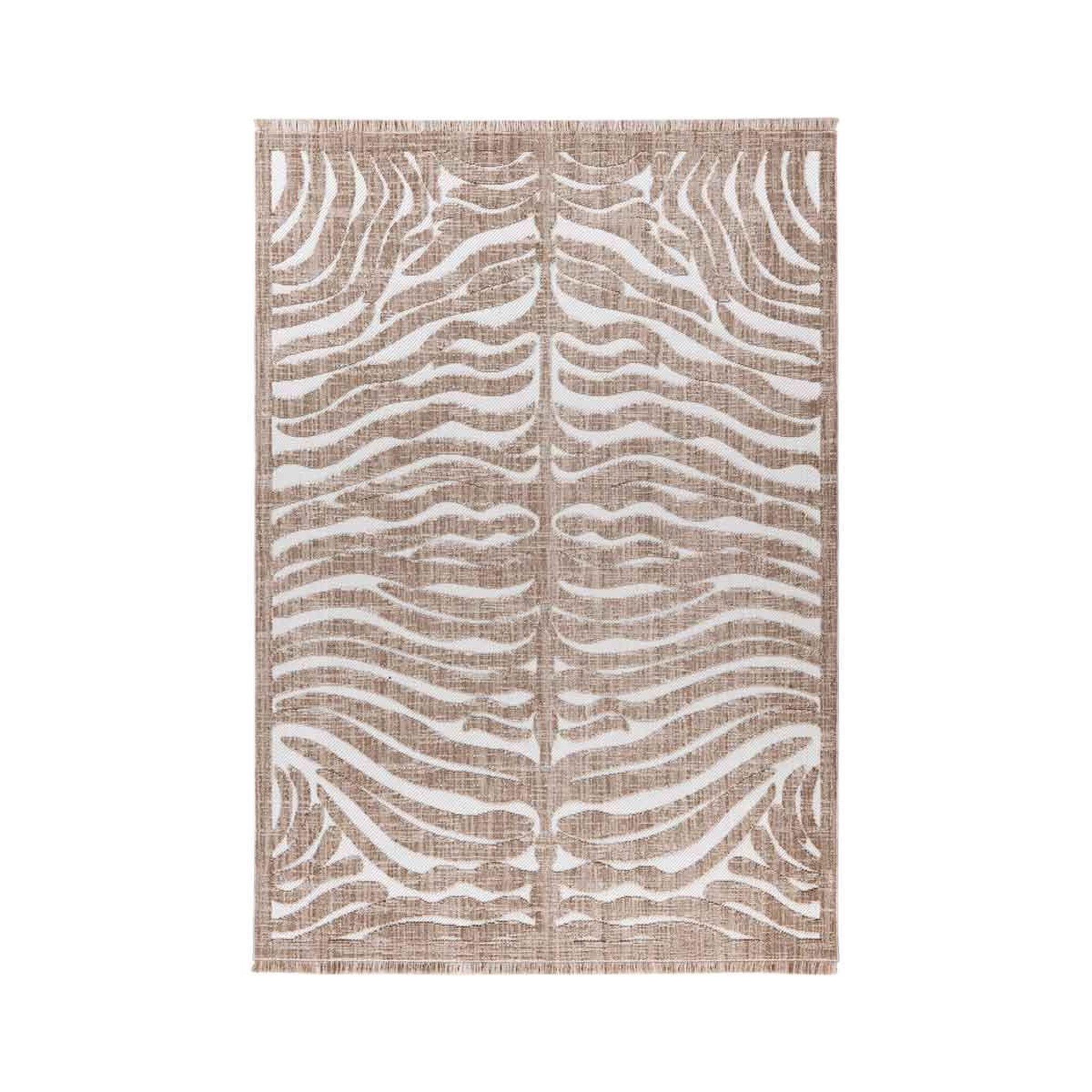 Voir la diapositive 1 : Paris Prix Tapis tissé ethnique à poils courts  sarai ii  beige