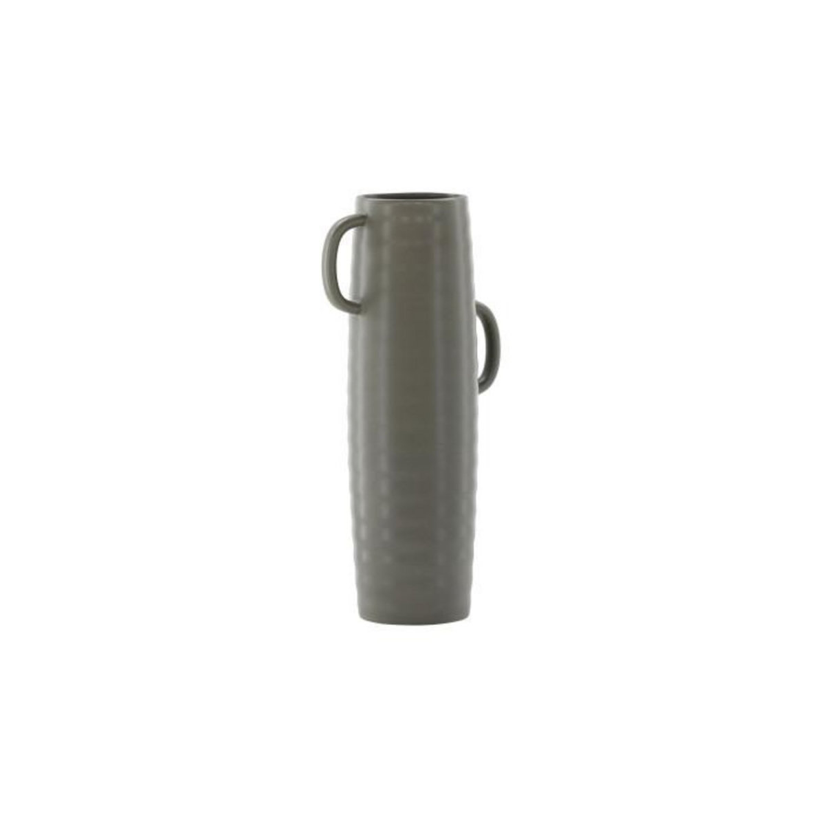 Paris Prix Vase Ondulé en Céramique  Cent  41cm Gris Foncé