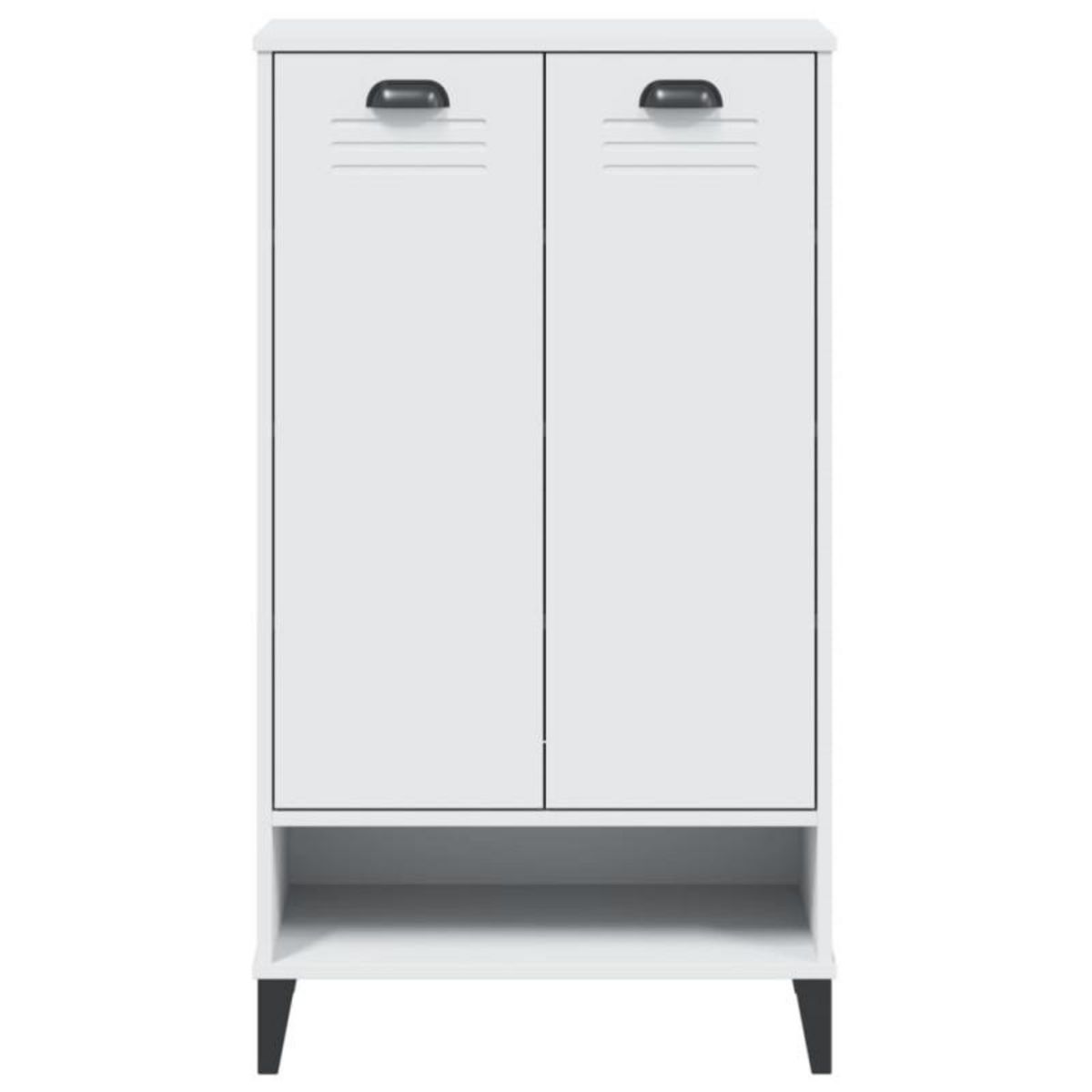 VIDAXL Armoire à chaussures VIKEN blanc bois d ingénierie