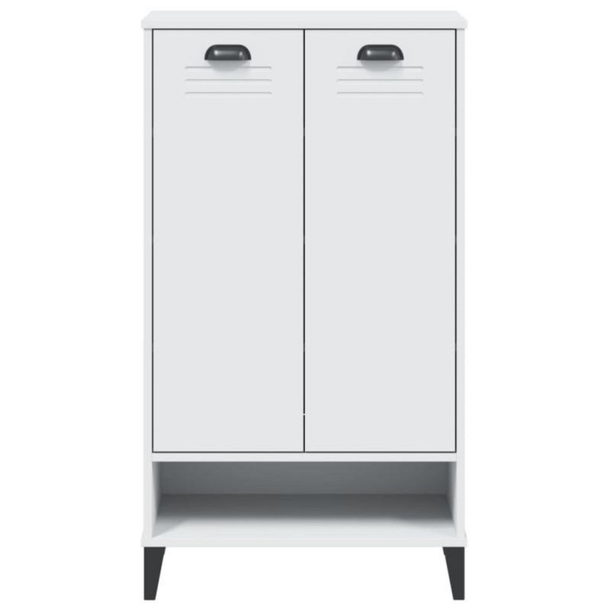 VIDAXL Armoire à chaussures VIKEN blanc bois d ingénierie