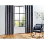 Voir la diapositive 2 : ATMOSPHERA Rideau de salon occultant 8 œillets modèle Otto - 140 x 260 cm - Gris foncé