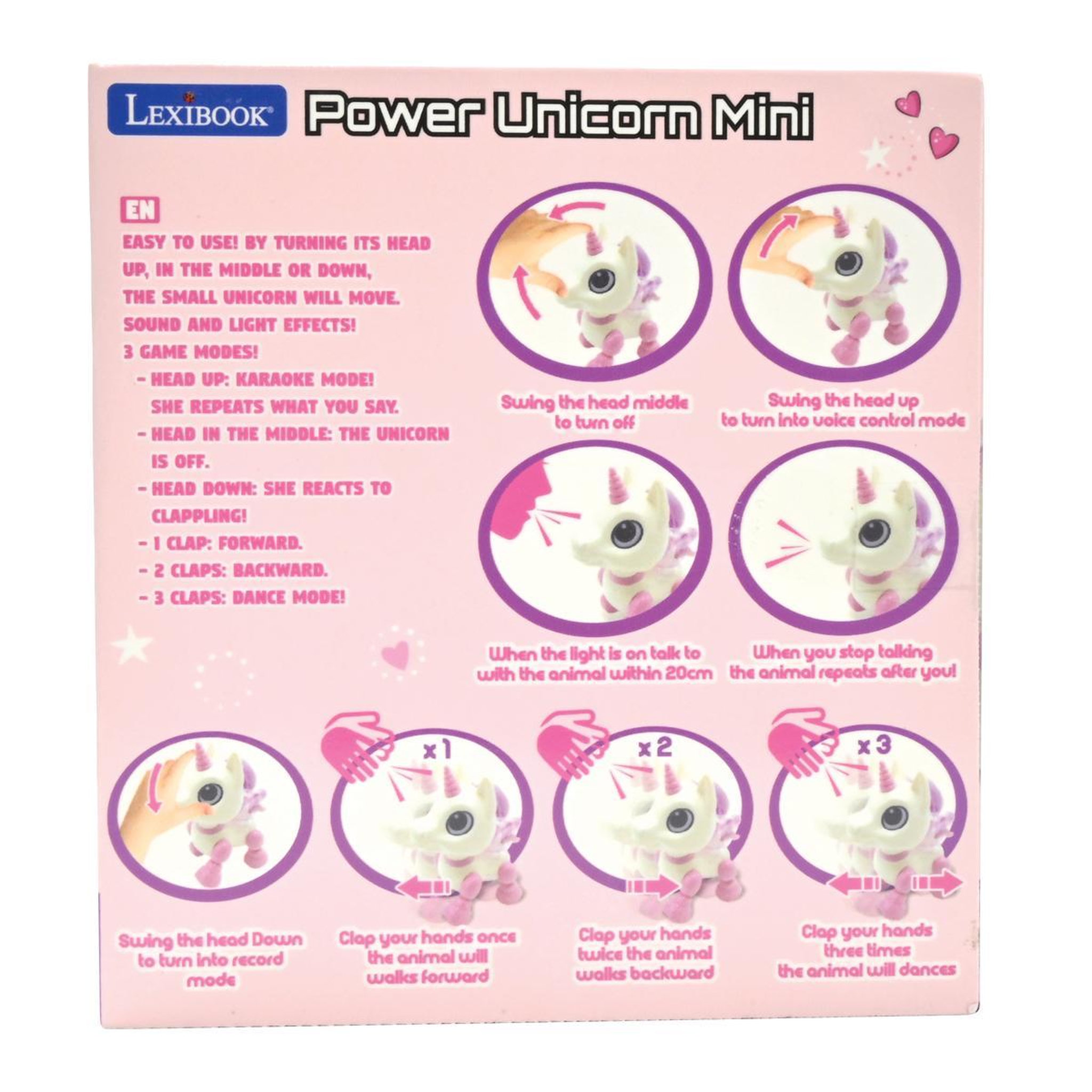 Voir la diapositive 4 : Lexibook Power Unicorn Mini - Licorne robot