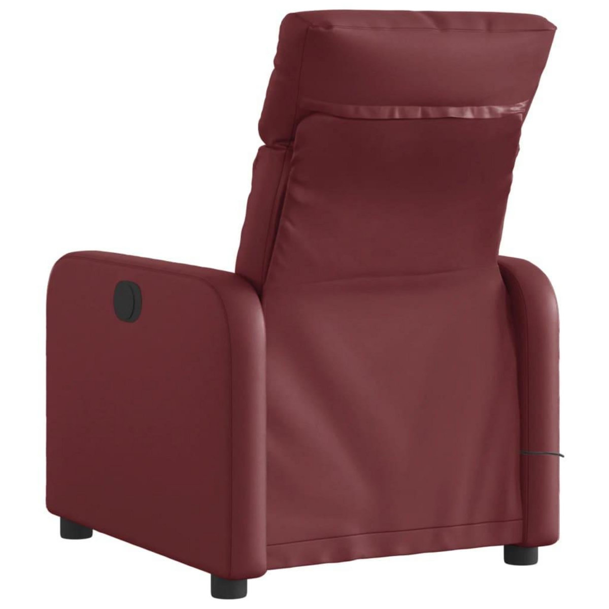 VIDAXL Fauteuil de massage inclinable electrique rouge bordeaux