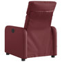 Voir la diapositive 5 : VIDAXL Fauteuil de massage inclinable electrique rouge bordeaux