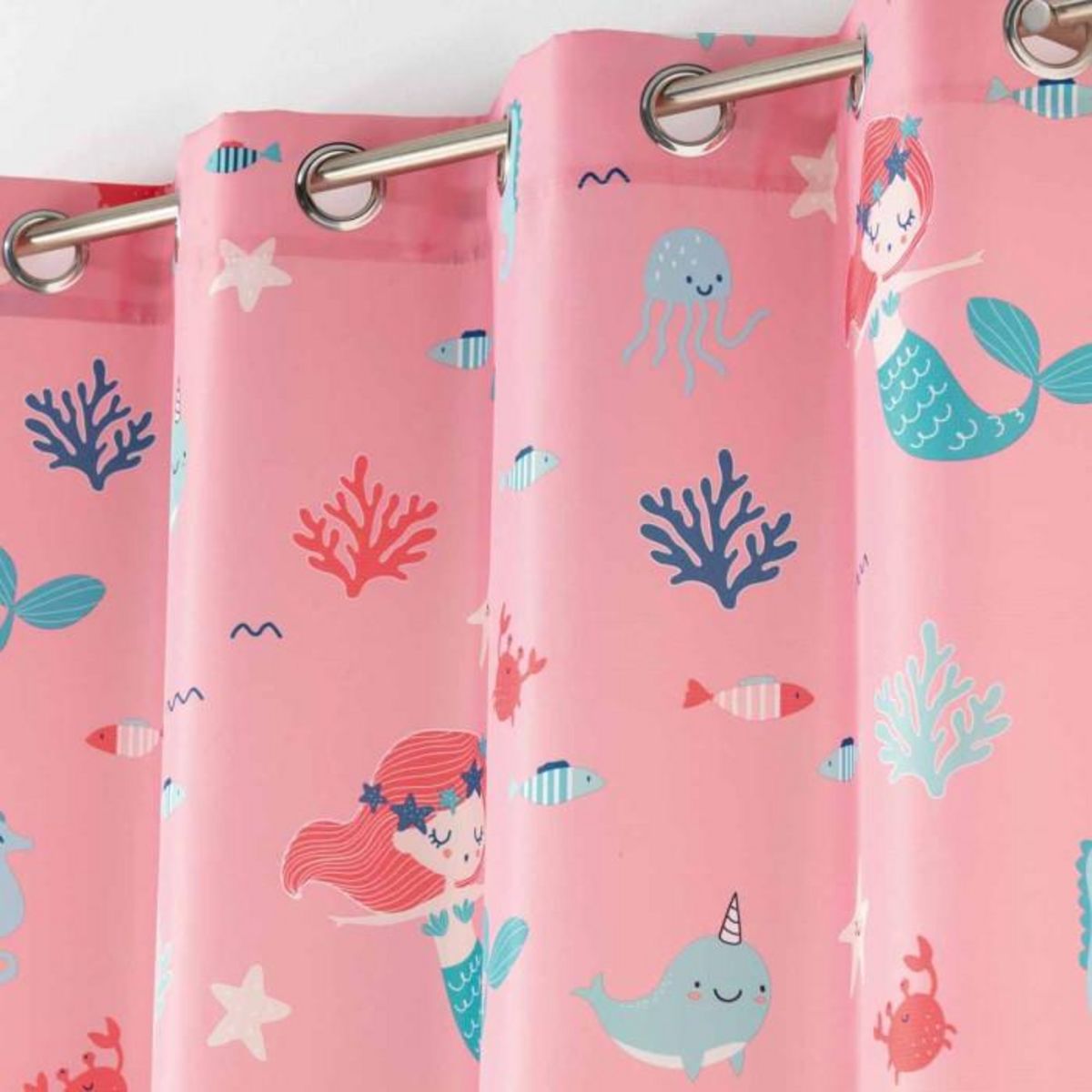 Paris Prix Rideau à Œillets  Petite Sirena  140x260cm Rose