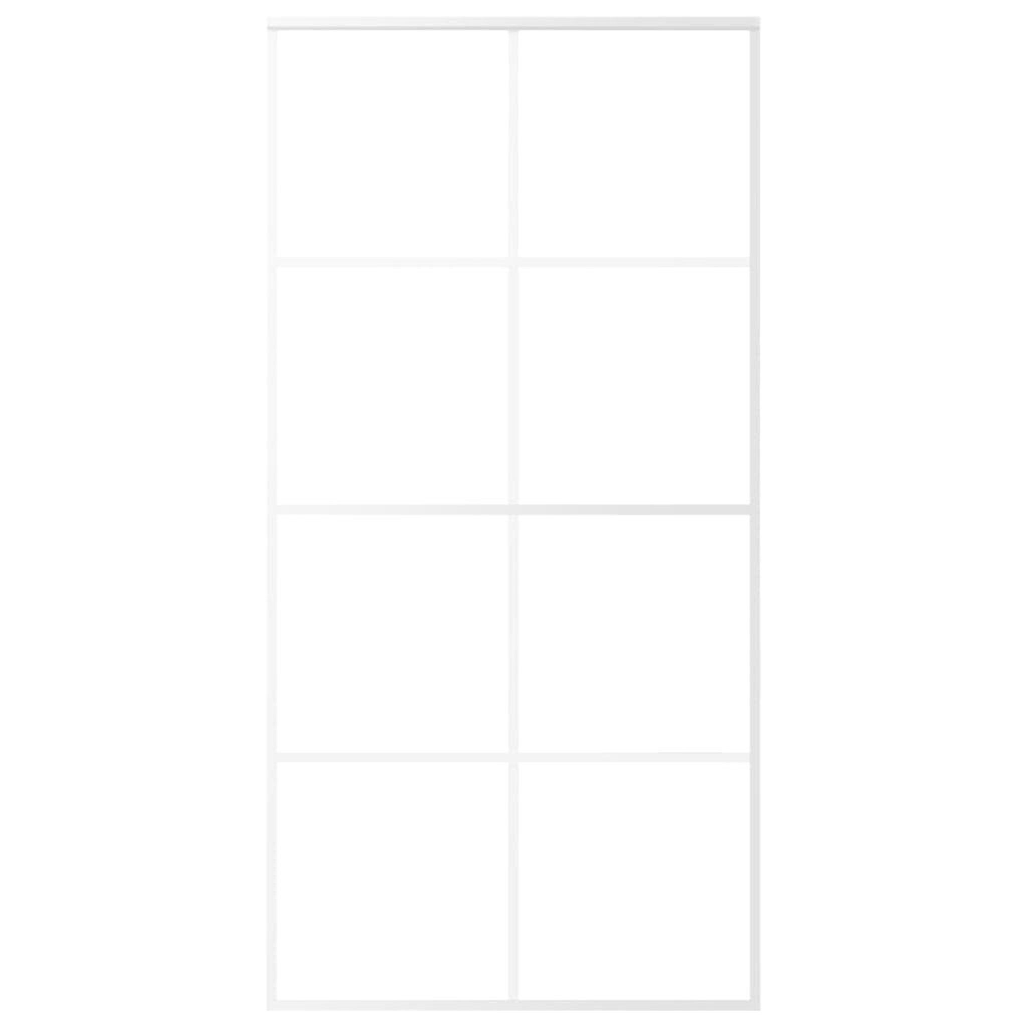 Voir la diapositive 3 : VIDAXL Porte coulissante Verre ESG depoli aluminium 102,5x205 cm Blanc