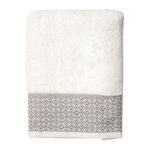 Paris Prix Serviette de Toilette Jacquard  Belina  50x90cm Blanc