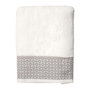 Voir la diapositive 1 : Paris Prix Serviette de Toilette Jacquard  Belina  50x90cm Blanc