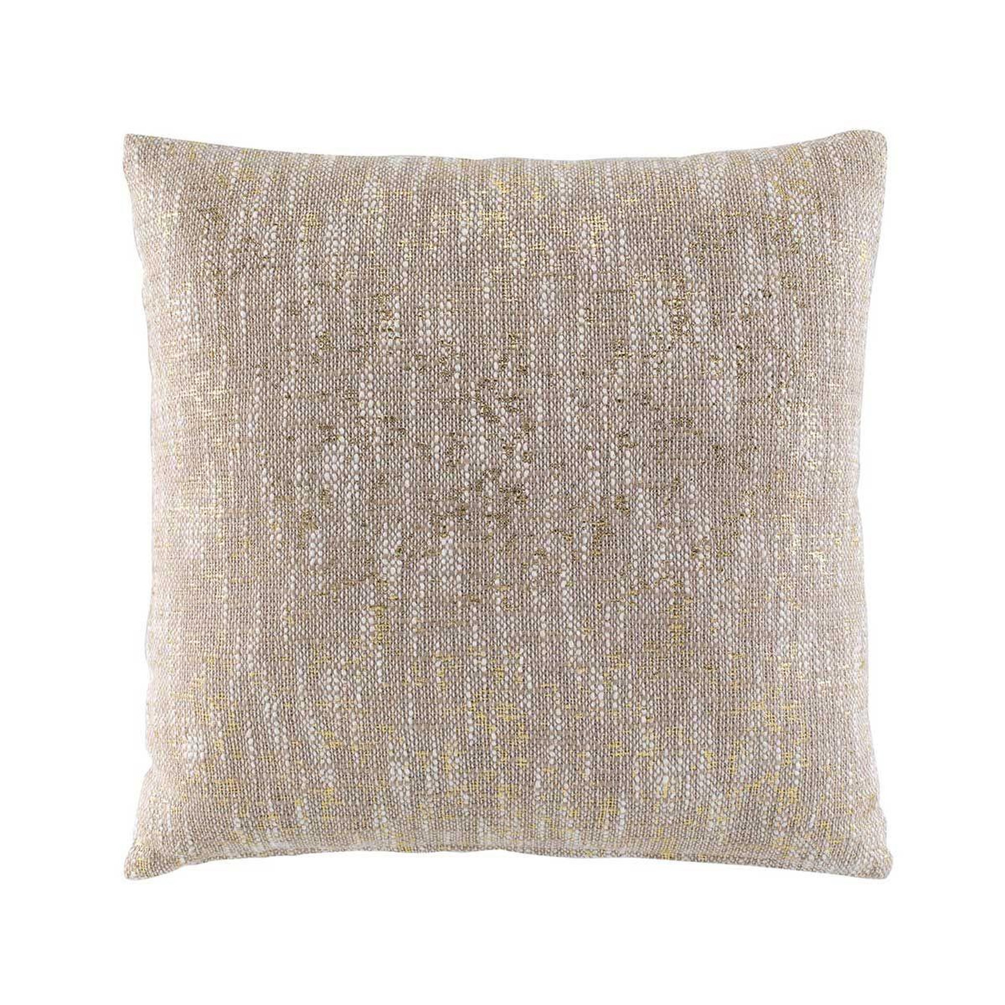 Douceur d'Intérieur Coussin carré déco  sultan  40x40cm naturel