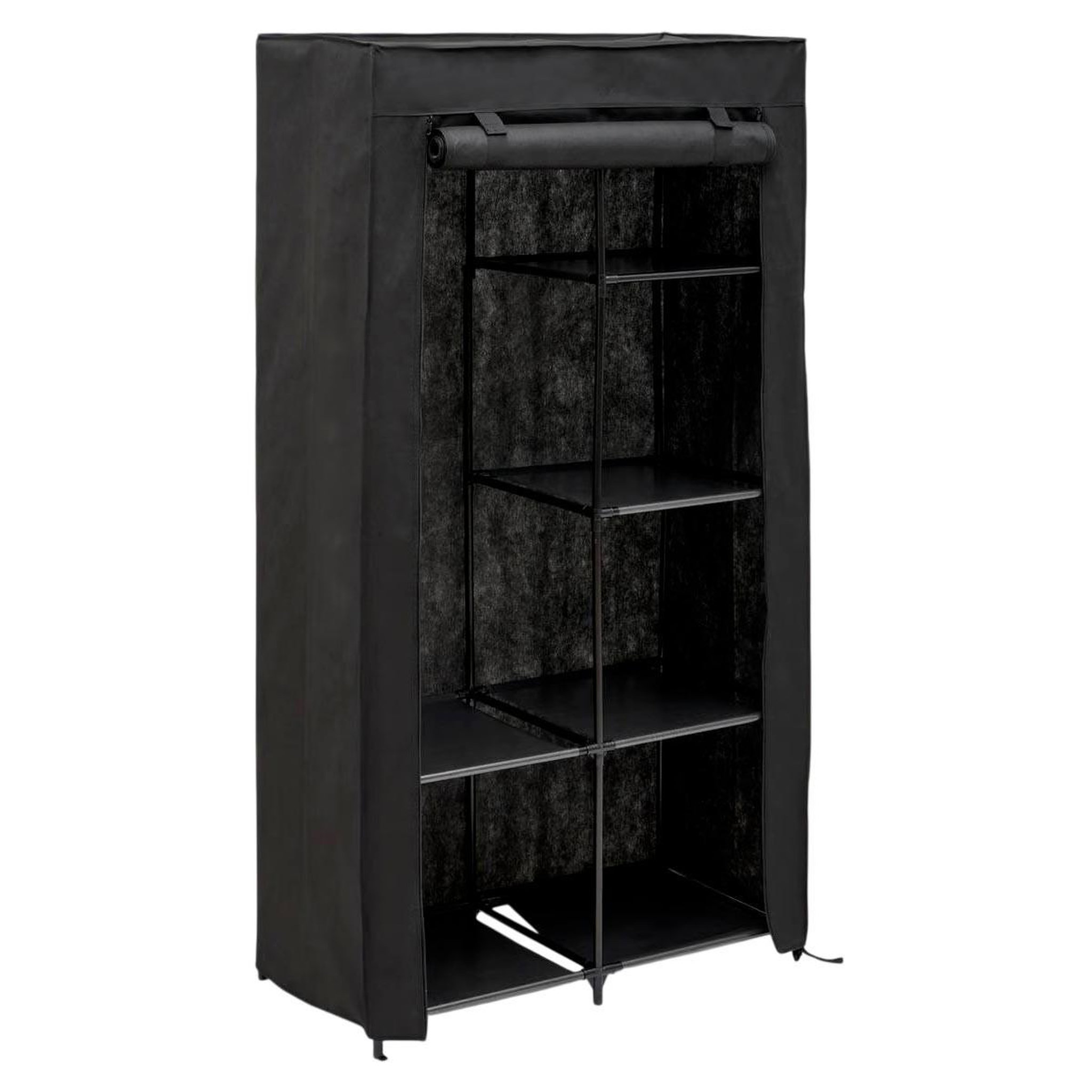 FIVE Penderie 4 étagères  dressy  88cm noir