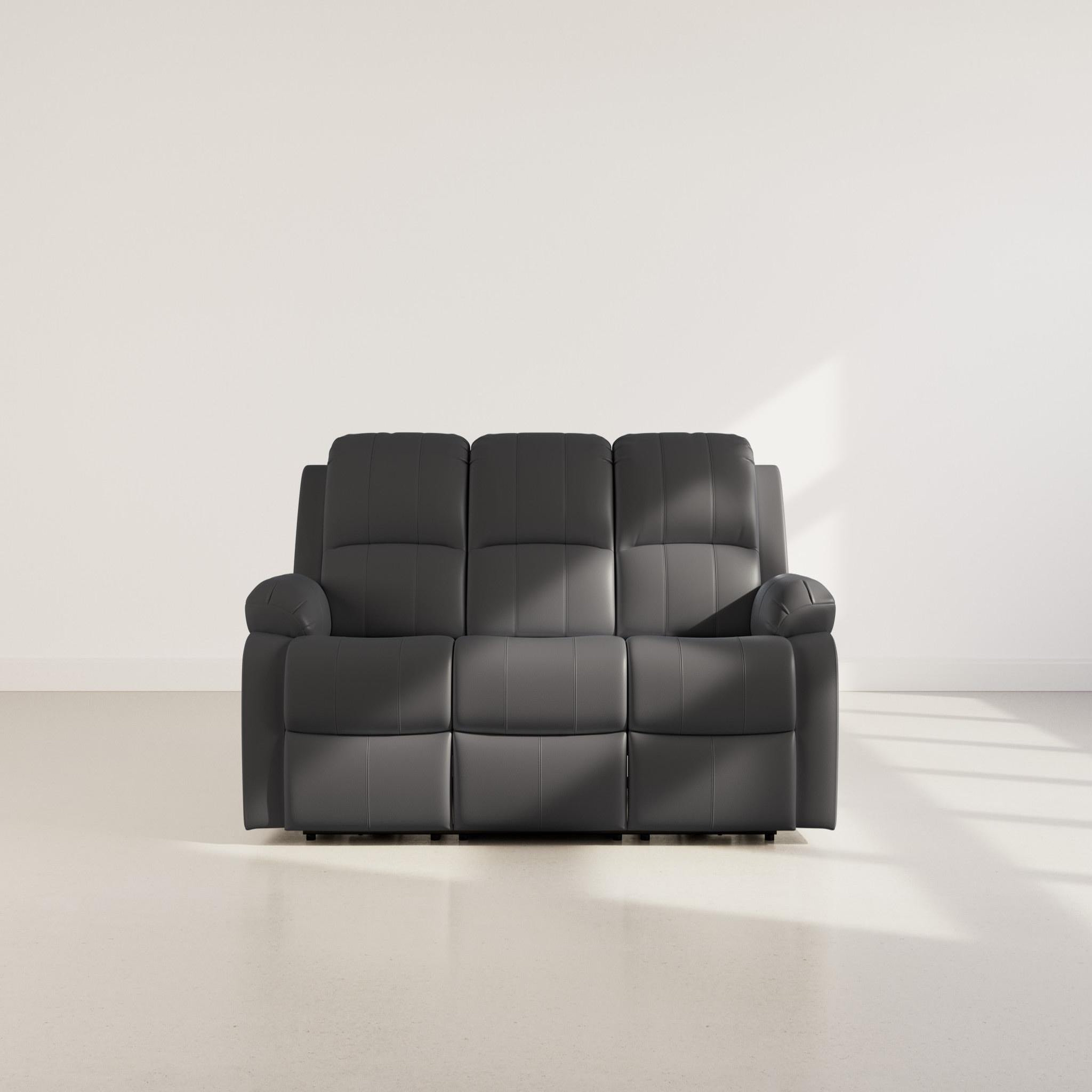 Voir la diapositive 2 : BEST MOBILIER Armand - canapé 3 places relax électrique en simili