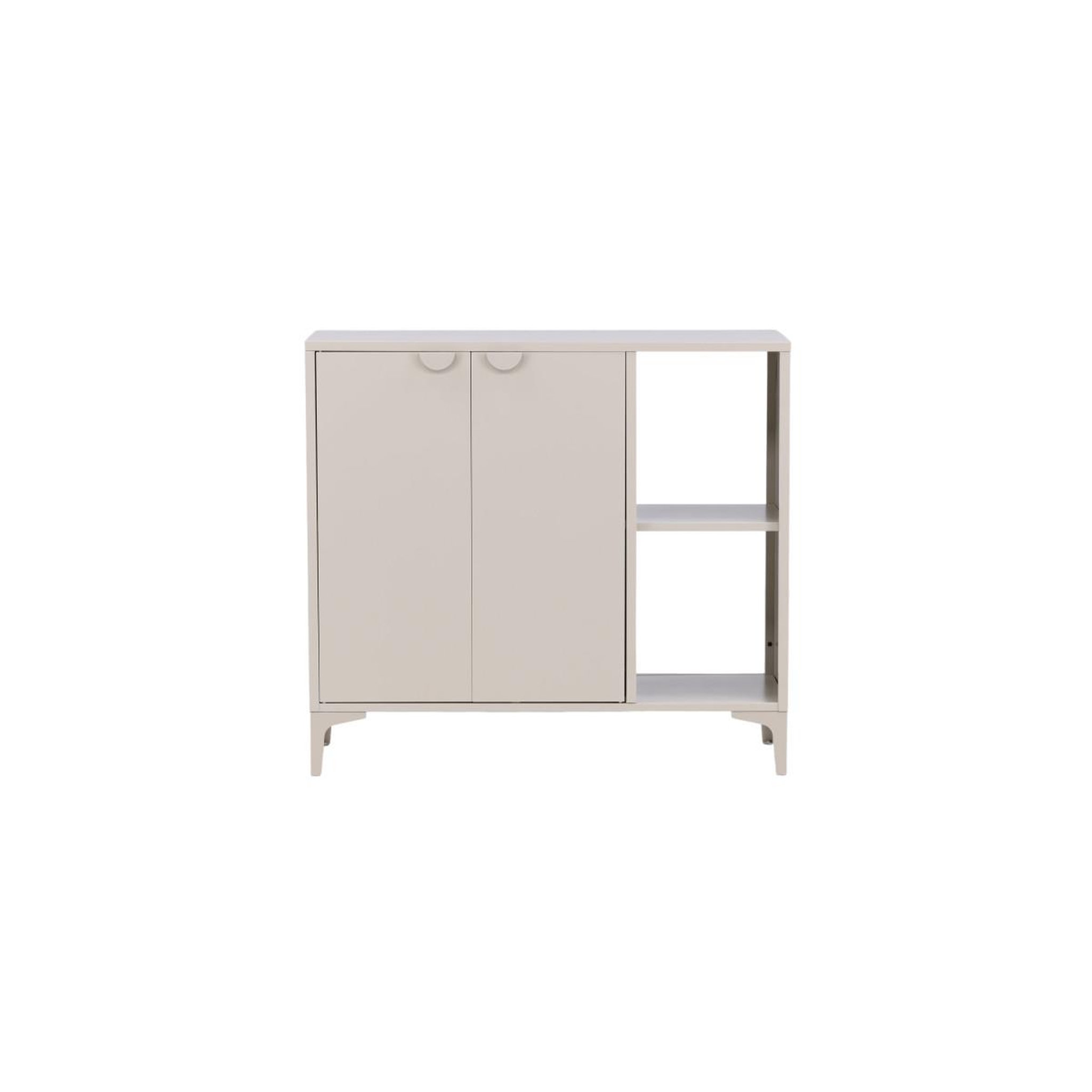 Voir la diapositive 2 : Paris Prix Buffet 2 portes en métal  piring  110cm beige