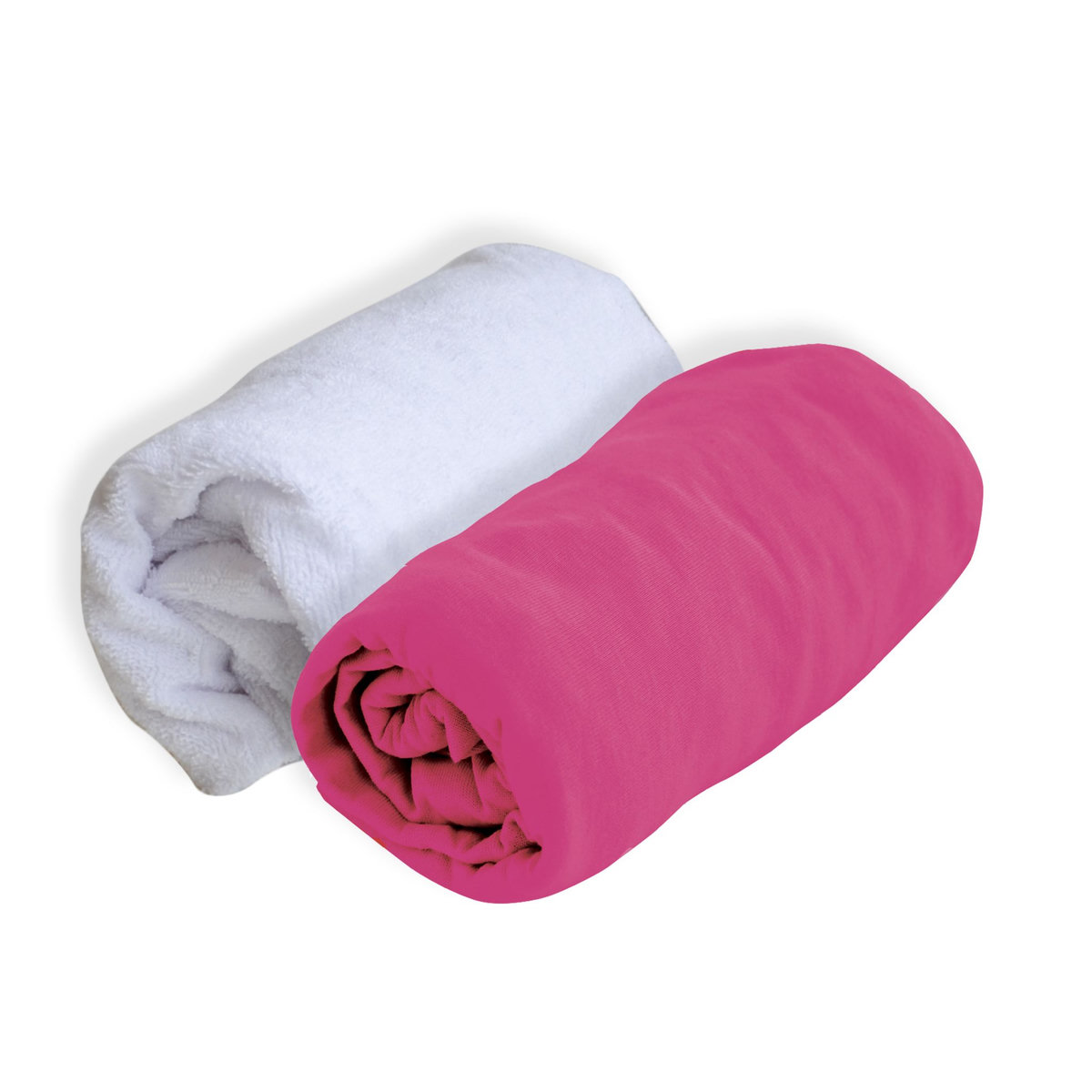 POYET MOTTE Lot de 1 Drap-housse jersey + 1 alèse polyuréthane 60x120 cm