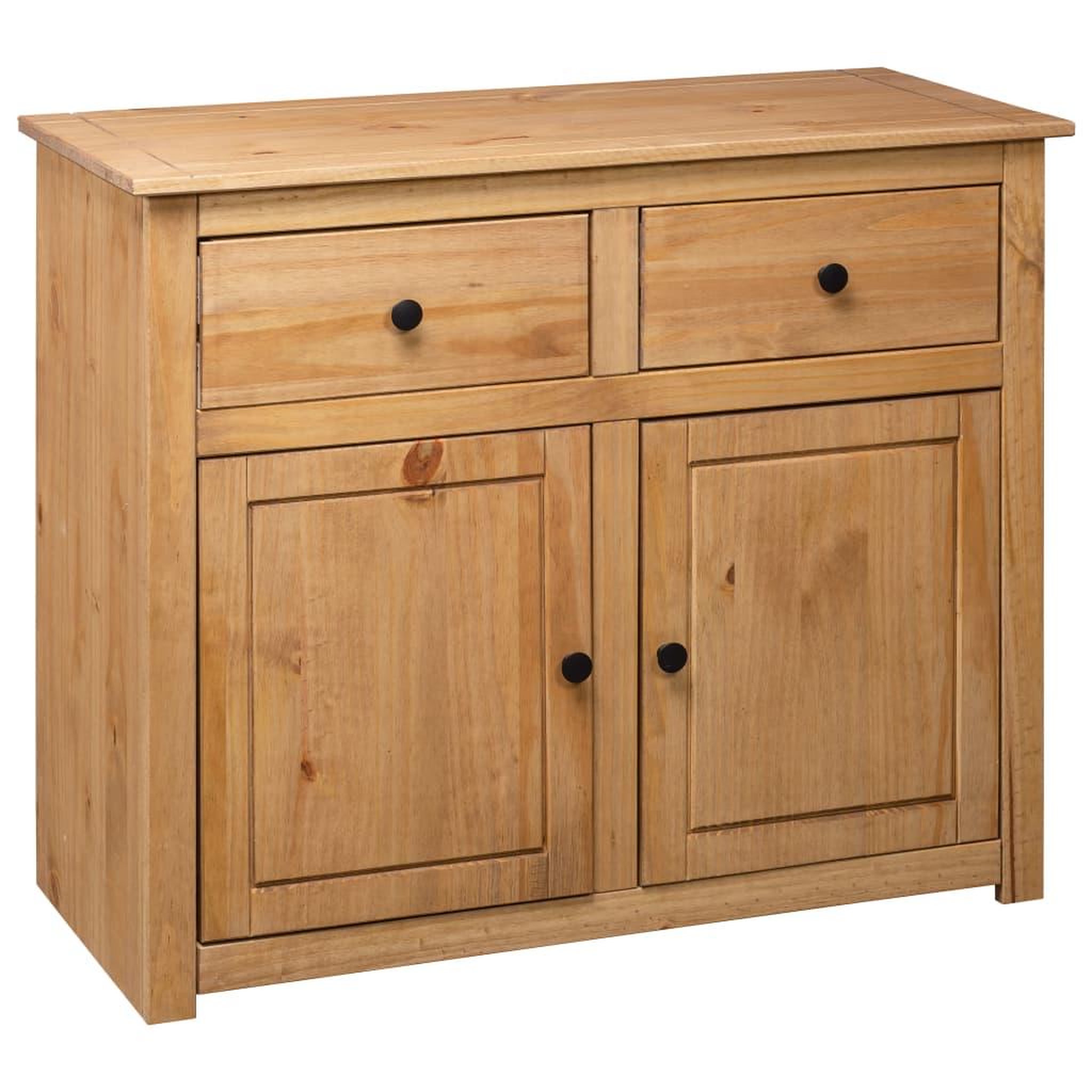 Voir la diapositive 5 : VIDAXL Buffet 93x40x80 cm Pin solide Assortiment Panama