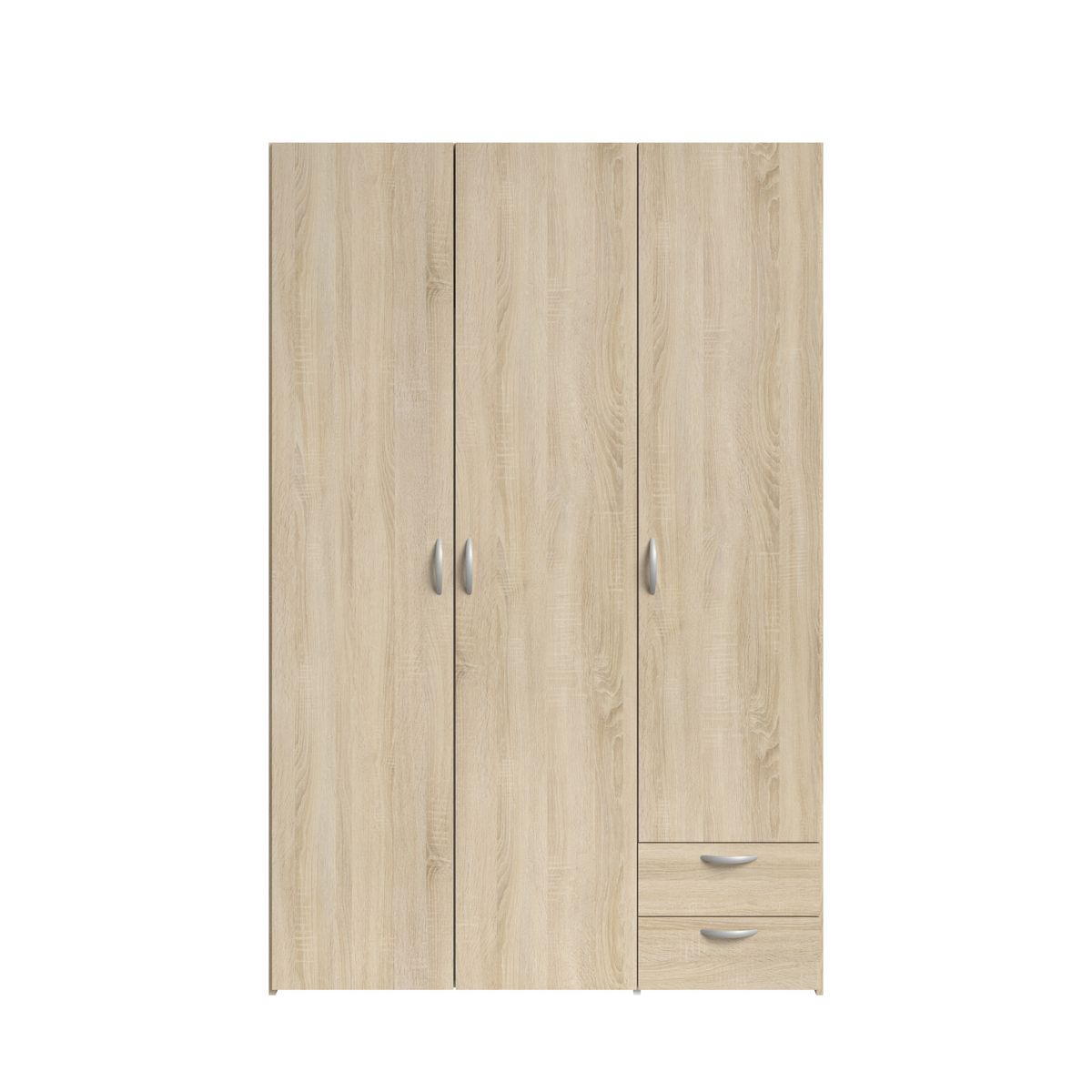 Armoire 3 portes 2 tiroirs L120cm DAISY