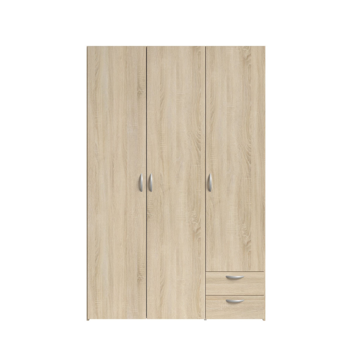 Armoire 3 portes 2 tiroirs L120cm DAISY
