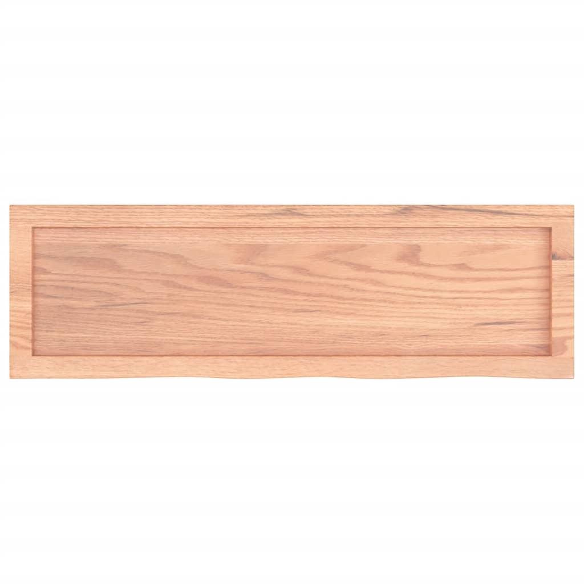 Voir la diapositive 5 : VIDAXL Etagere murale marron clair bois chene massif traite