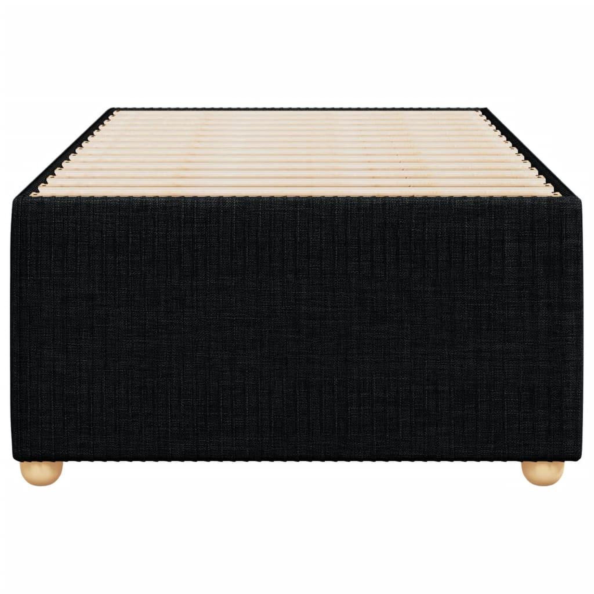 Voir la diapositive 4 : VIDAXL Cadre de lit sans matelas noir 90x190 cm tissu