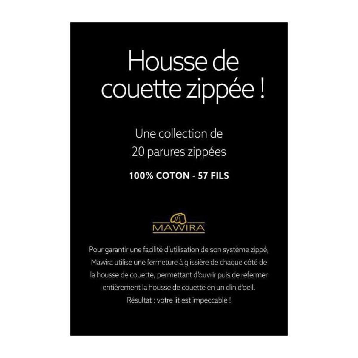 Today TODAY Parure de lit Mawira 1.8 - 1 housse de couette 240 x 260 cm et 2 taies doreiller 63 x 63 cm - 100% coton - Gris TODAY