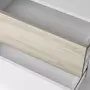 HOMIFAB Table de chevet 2 tiroirs blanc et effet bois 54 cm - Arizona
