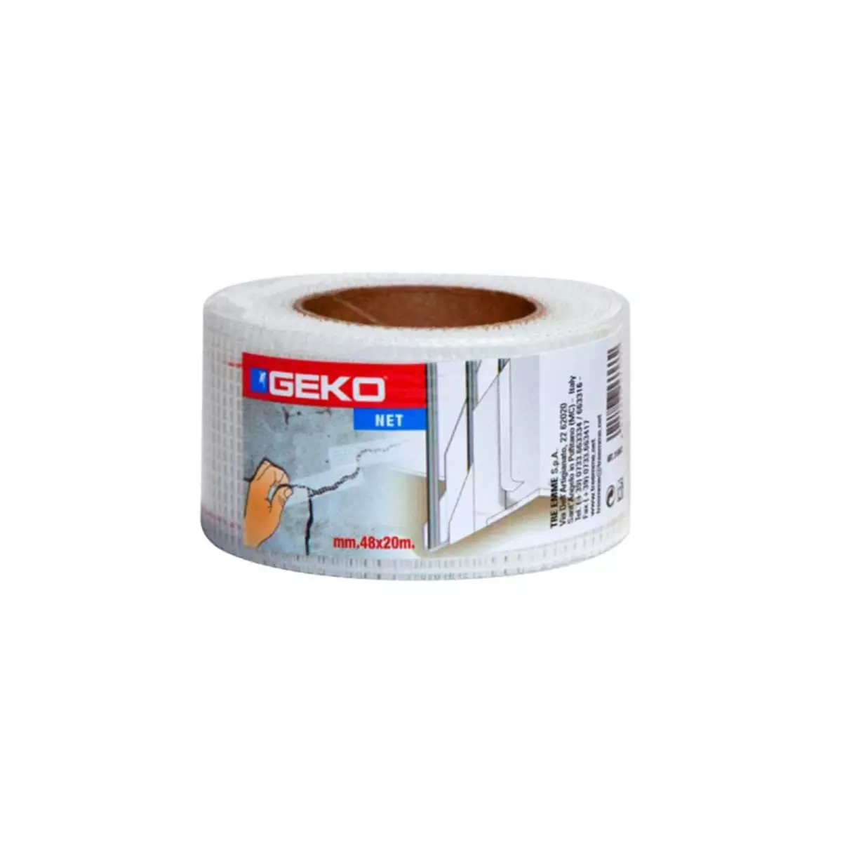 Geko Bande Adhésive GEKO Anti-fissures Plâtre 48mm - 20m