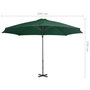 Voir la diapositive 6 : VIDAXL Parasol de jardin avec base portable vert
