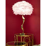 Voir la diapositive 6 : Paris Prix Lampe à Poser Imitation Plume  Slim  63cm Or & Rose