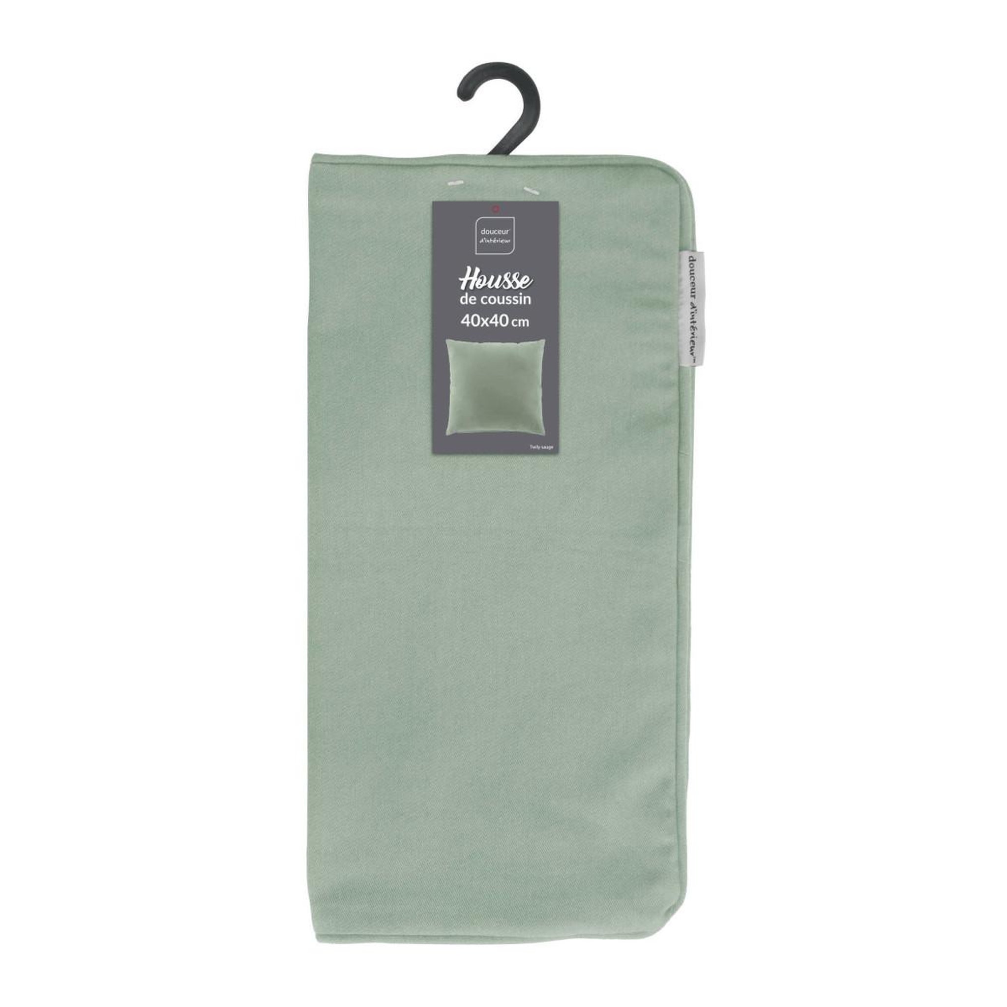 Voir la diapositive 4 : Douceur d'Intérieur Housse de coussin  twily  40x40cm sauge
